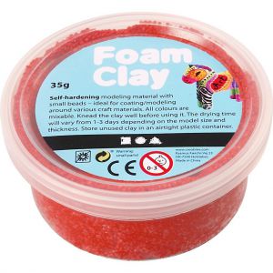 Masa modelarska Foam Clay 35 g, czerwona